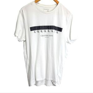 Calvin‎ Klein Jeans White T-Shirt 100% Cotton Size Medium